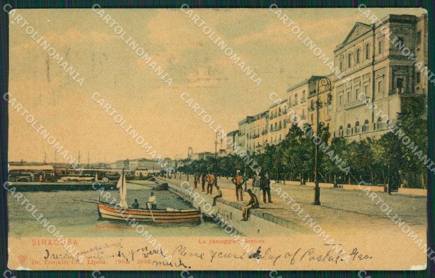 Siracusa Città PIEGHE cartolina KV6212 – fronte