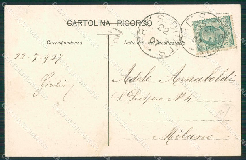 Aosta Saint Pierre Castello di cartolina KV6213 – retro
