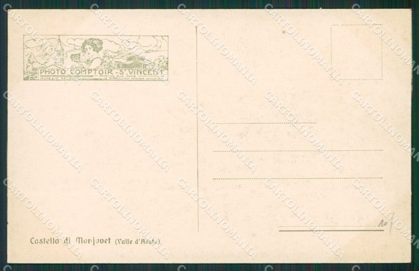 Aosta Montjovet Castello di cartolina KV6219 – retro