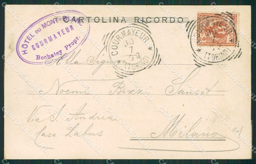 Aosta Fénis Castello di cartolina KV6223 – retro