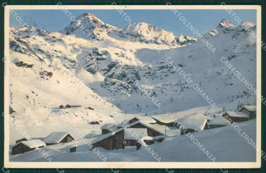 Aosta Valtournenche Neve Nevicata cartolina KV6236 – fronte