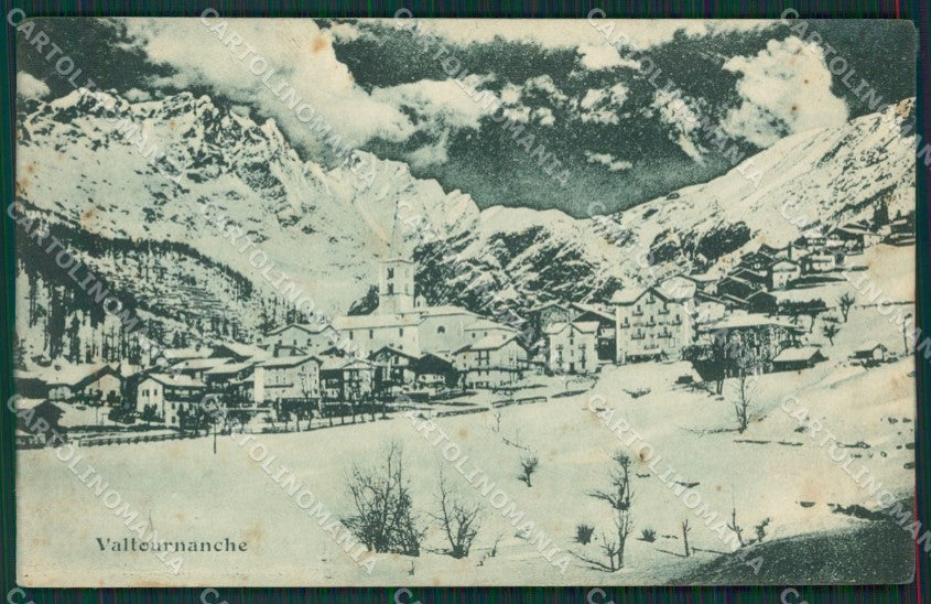 Aosta Valtournenche Neve Nevicata cartolina KV6240 – fronte