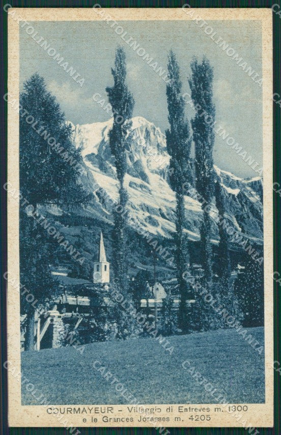 Aosta Courmayeur Entreves cartolina KV6243 – fronte