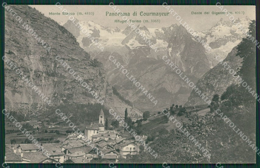 Aosta Courmayeur cartolina KV6246 – fronte