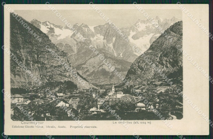 Aosta Courmayeur cartolina KV6248 – fronte