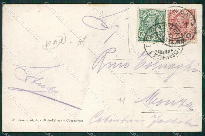 Aosta Courmayeur Verrand PIEGA cartolina KV6249 – retro