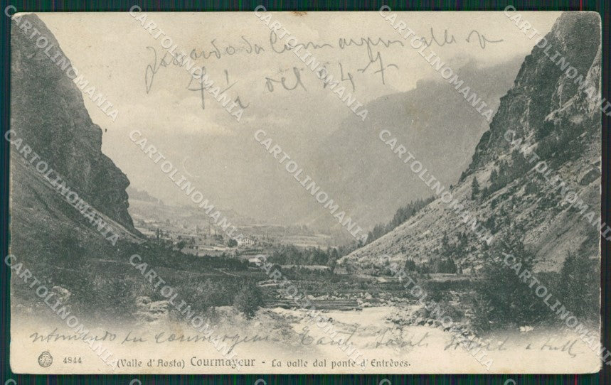 Aosta Courmayeur cartolina KV6250 – fronte