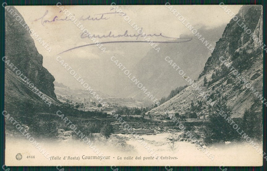 Aosta Courmayeur cartolina KV6251 – fronte