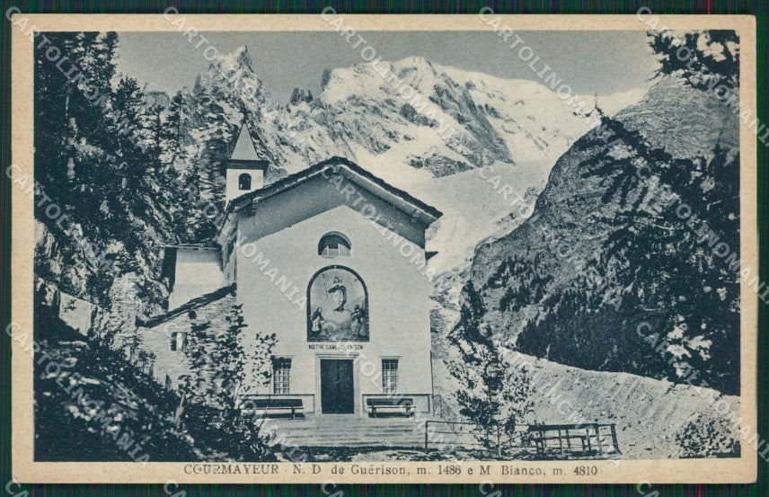 Aosta Courmayeur Guérison Santuario di cartolina KV6252 – fronte