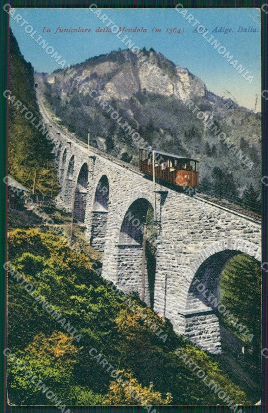 Trento Mendola Funicolare cartolina KV6255 – fronte