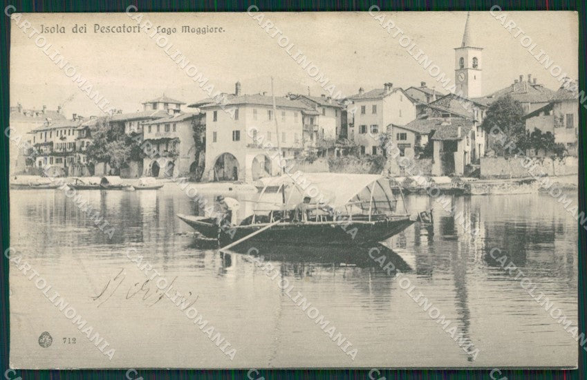 Verbania Stresa Isola Pescatori Lago Maggiore cartolina KV6256 – fronte