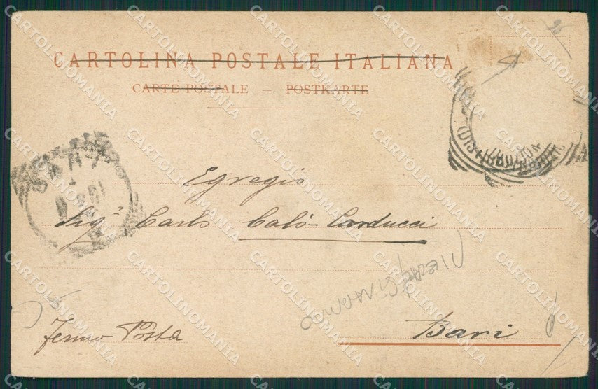 Napoli Città Tram PIEGHE STRAPPINO cartolina KV6260 – retro