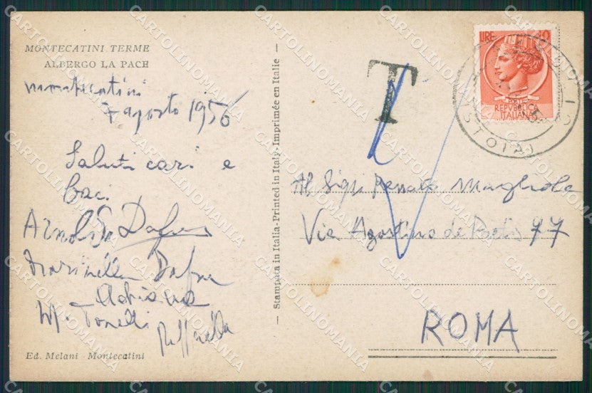 Pistoia Montecatini Terme cartolina KV6261 – retro