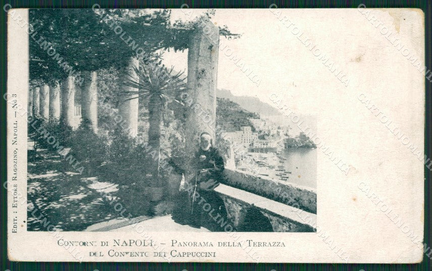 Salerno Amalfi Convento Cappuccini PIEGA cartolina KV6286 – fronte