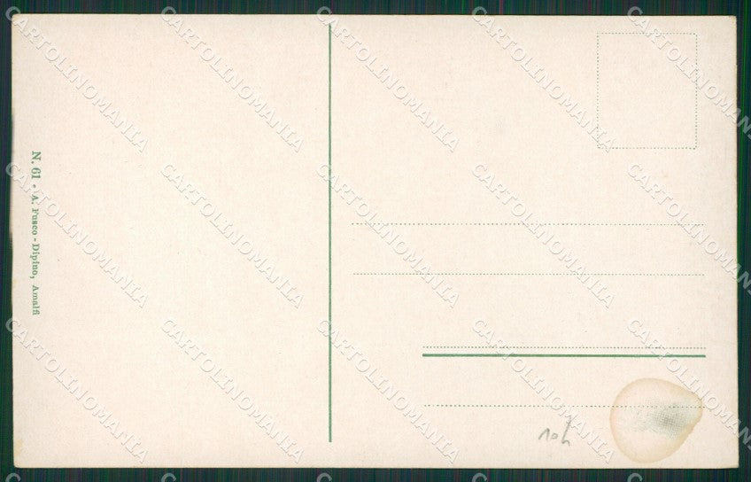 Salerno Amalfi cartolina KV6290 – retro