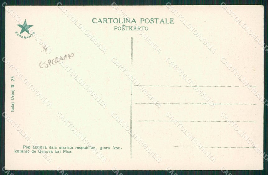 Salerno Amalfi Esperanto cartolina KV6300 – retro