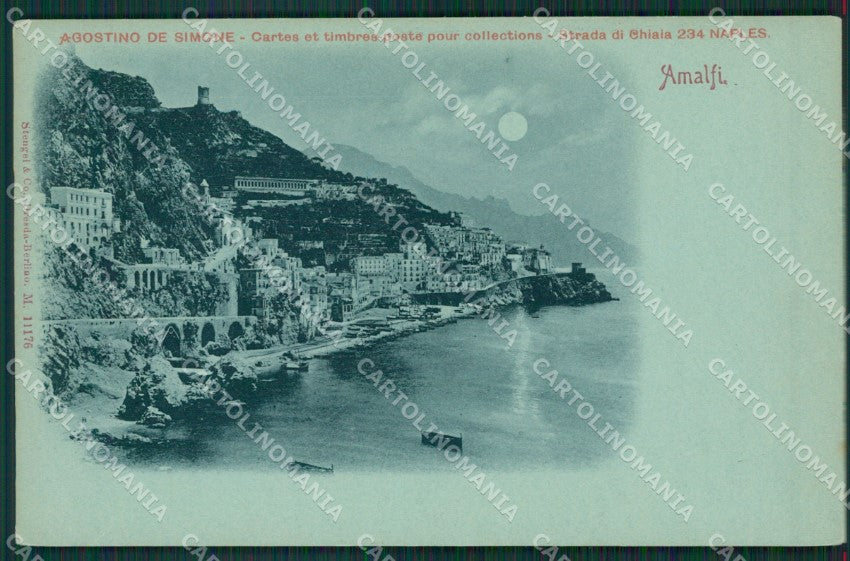 Salerno Amalfi Chiaro di Luna cartolina KV6303 – fronte