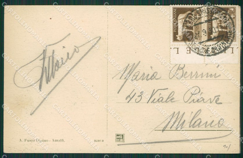 Salerno Amalfi cartolina KV6315 – retro