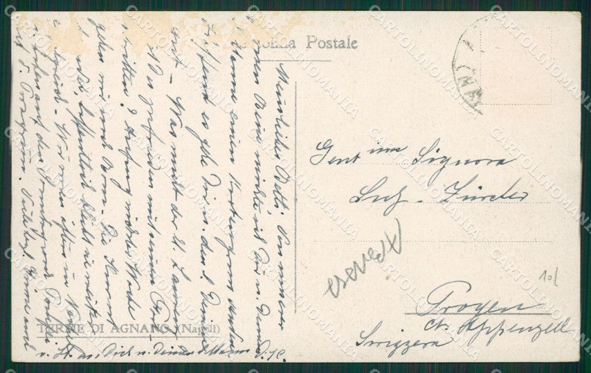 Napoli Terme di Agnano Montespina ABRASA cartolina KV6348 – retro