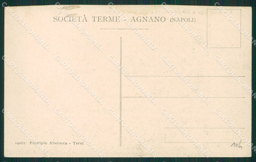 Napoli Agnano Lago di Terme RIFILATA cartolina KV6358 – retro