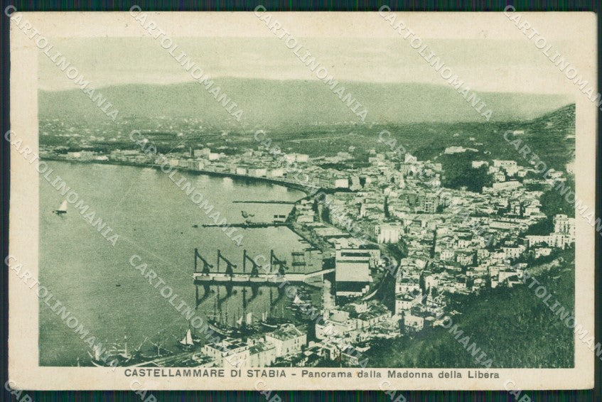 Napoli Castellammare di Stabia PIEGA cartolina KV6374 – fronte