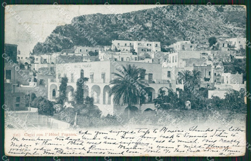 Napoli Capri PIEGA cartolina KV6402 – fronte