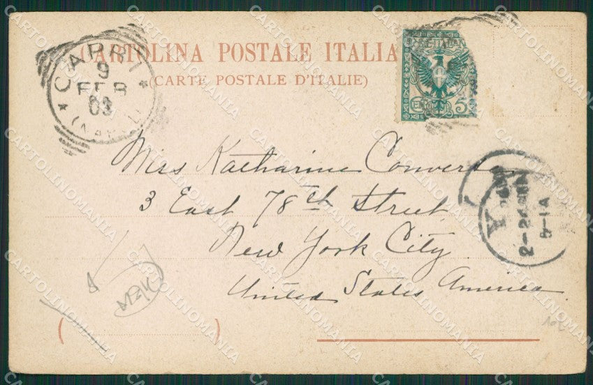 Napoli Capri PIEGA cartolina KV6402 – retro