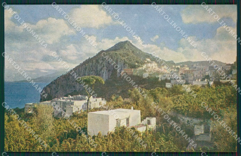 Napoli Capri Monte San Michele cartolina KV6407 – fronte