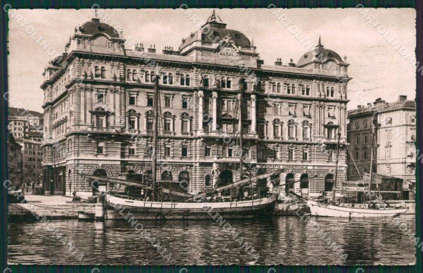 Croazia Fiume Barche cartolina KV6411 – fronte