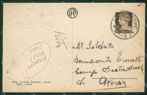 Alessandria Acqui Antiche Terme ABRASA FORO PIEGA cartolina KV6417 – retro