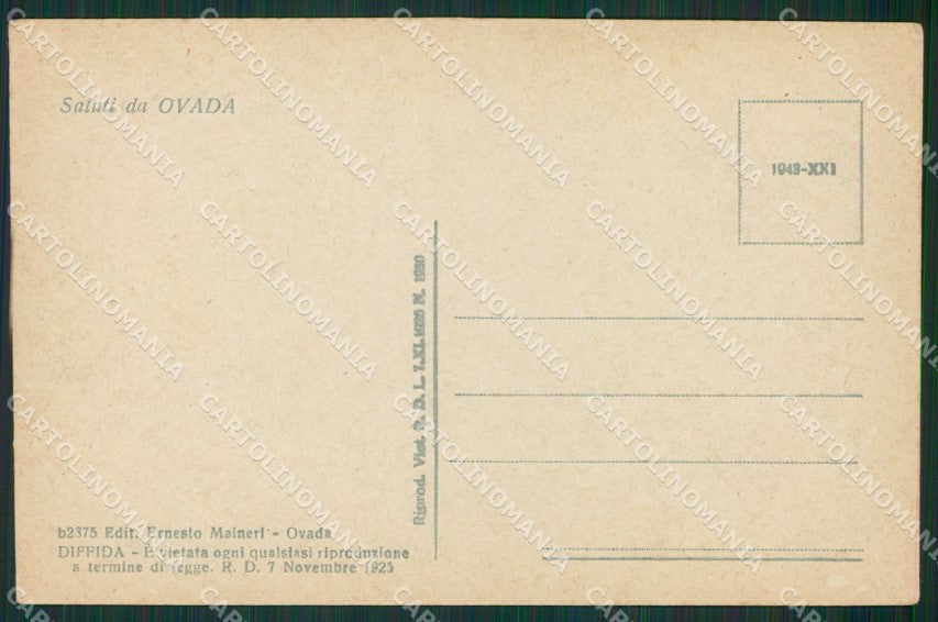 Alessandria Ovada cartolina KV6420 – retro