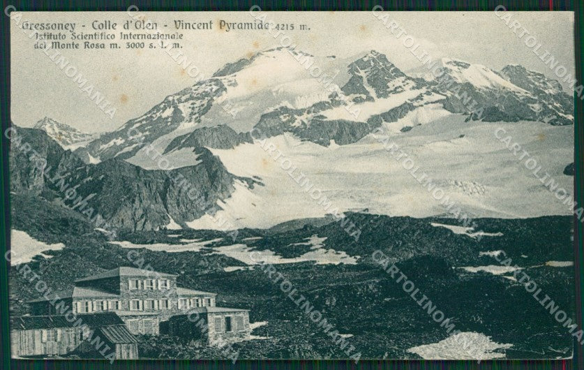 Aosta Gressoney Colle D'Olen cartolina KV6430 – fronte