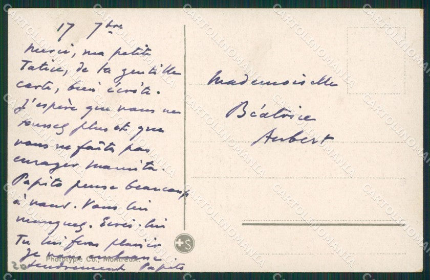 Aosta Gran San Bernardo Cane cartolina KV6433 – retro