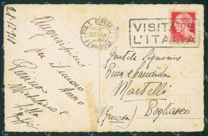 Palermo Carro Siciliano Costumi cartolina KV6441 – retro