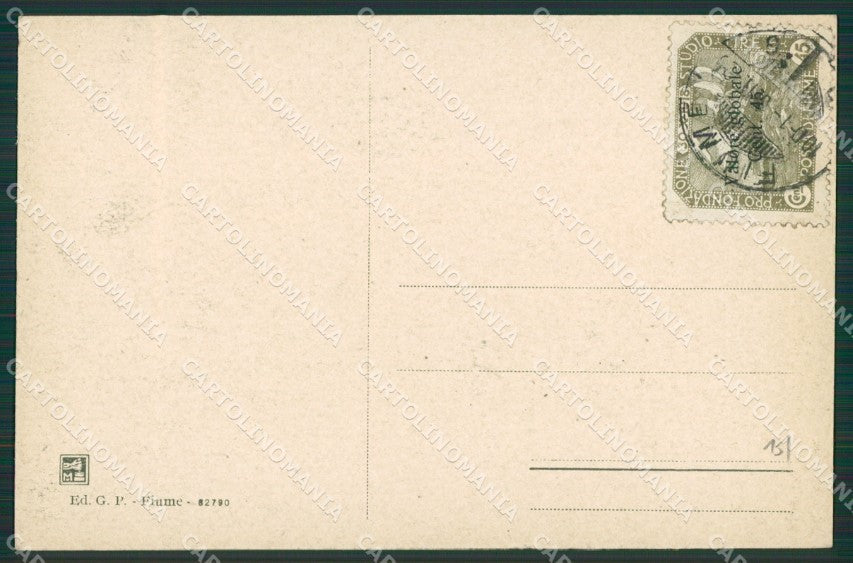 Croazia Fiume cartolina KV6444 – retro