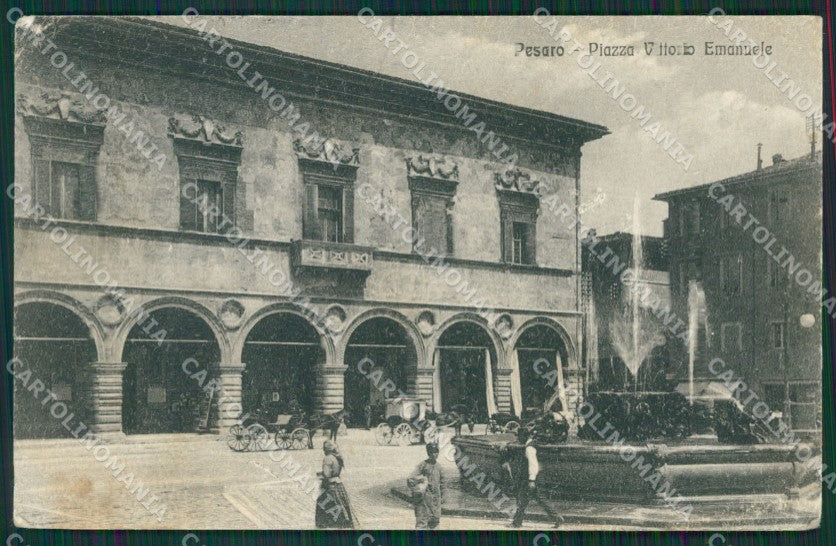 Pesaro Città PIEGHE ABRASA cartolina KV6455 – fronte