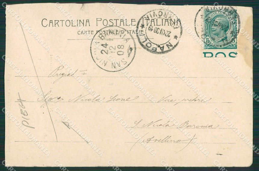 Napoli Costumi PIEGA cartolina KV6456 – retro