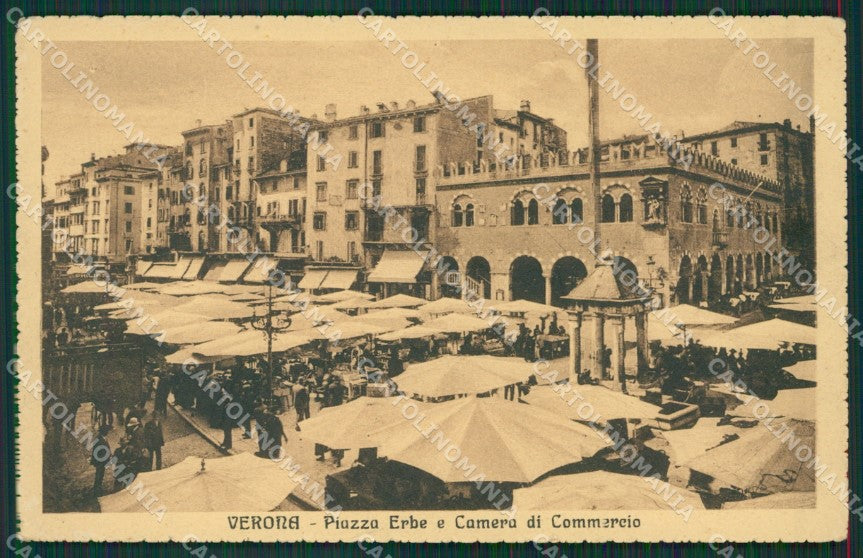 Verona Città Mercato Camera Commercio cartolina KV6458 – fronte