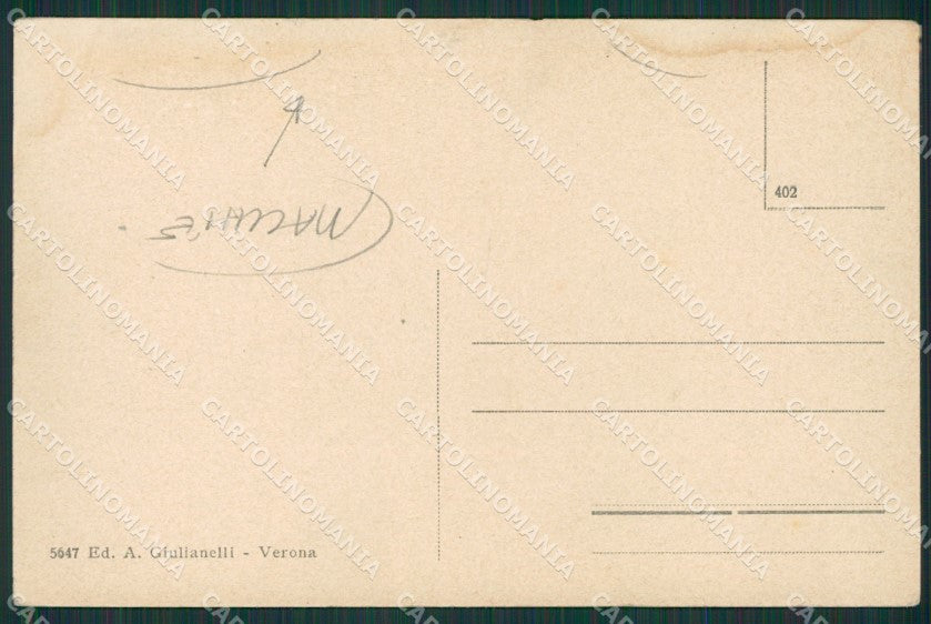 Verona Città Tram MACCHIE cartolina KV6460 – retro