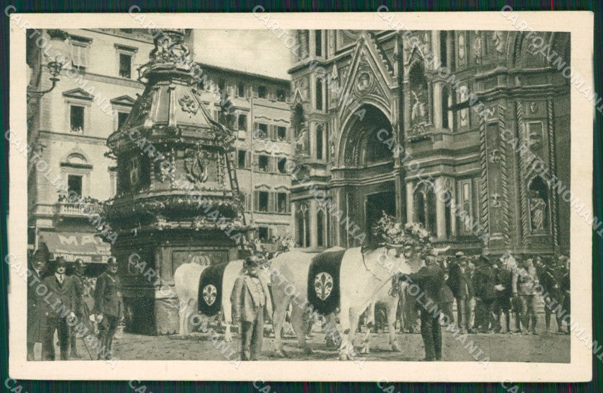 Firenze Città Carro Sabato Santo cartolina KV6474 – fronte