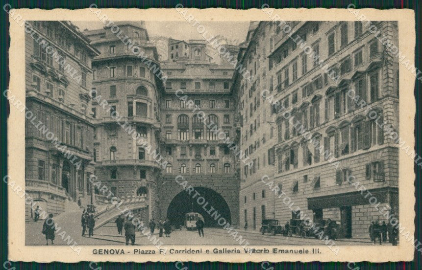 Genova Città Auto Tram cartolina KV6483 – fronte