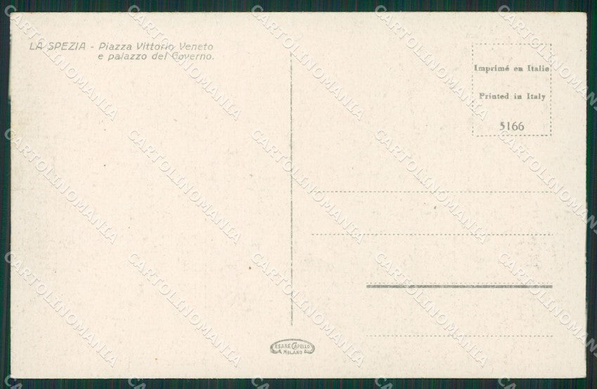 La Spezia Città Auto cartolina KV6485 – retro