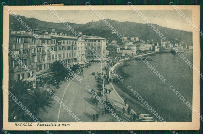 Genova Rapallo PIEGA cartolina KV6491 – fronte