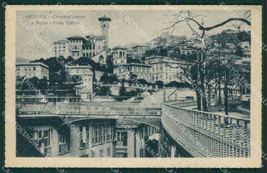 Genova Città Colle Caffaro cartolina KV6497 – fronte