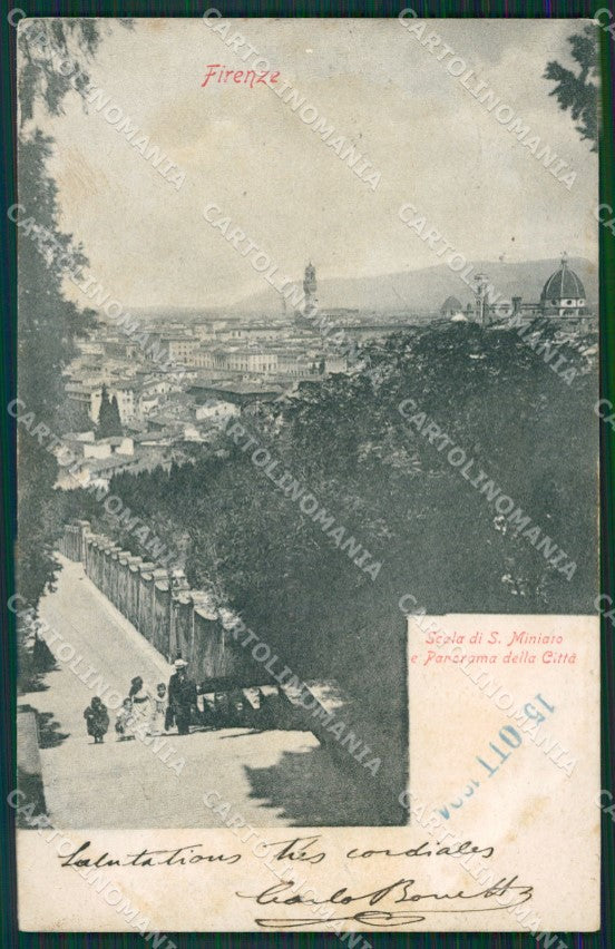 Firenze Scala San Miniato cartolina KV6501 – fronte