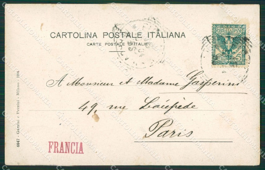 Firenze Scala San Miniato cartolina KV6501 – retro