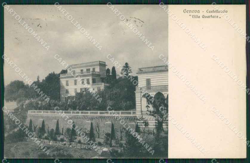 Genova Castellaccio cartolina KV6510 – fronte