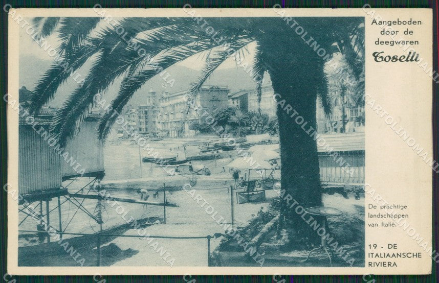 Genova Riviera Ligure Toselli cartolina KV6512 – fronte
