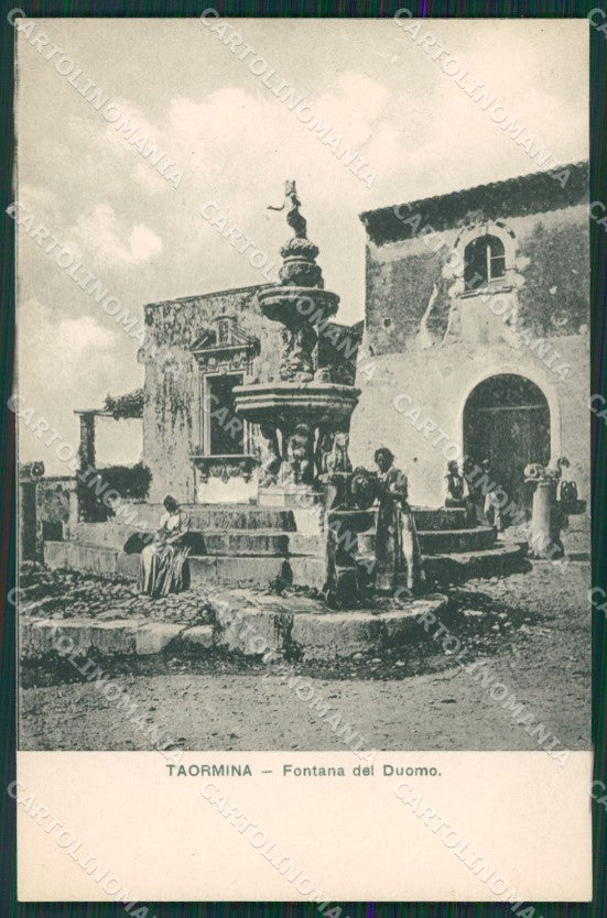 Messina Taormina Fontana cartolina KV6528 – fronte