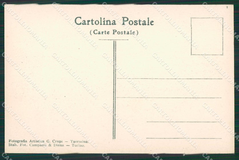 Messina Taormina Fontana cartolina KV6528 – retro